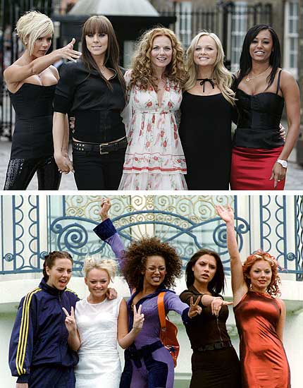 Spice Girls antes y ahora