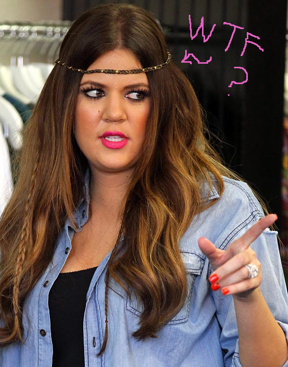 Khloe Kardashian ¡quítate esa cinta del pelo!