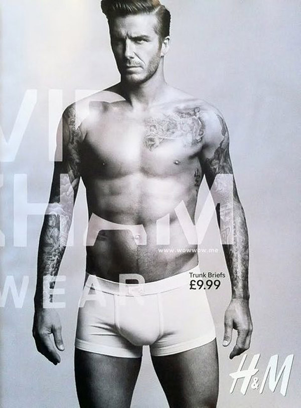 Ya está aquí la publicidad de Beckham para H&M