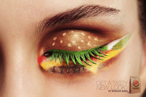 ¡Sorprendente anuncio de Burger King con una ojo-hamburguesa!