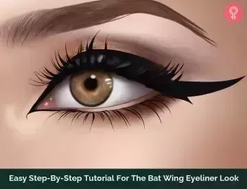 Fácil tutorial paso a paso para el look de ojos de ala de murciélago